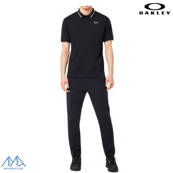 画像5: オークリー 半袖 鹿の子 ポロシャツ ブラック 吸汗速乾 伸縮 形状安定 軽量 OAKLEY O-Sync Pack Polo Essential 1.0 BLACKOUT (5)