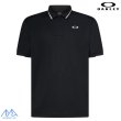 画像1: オークリー 半袖 鹿の子 ポロシャツ ブラック 吸汗速乾 伸縮 形状安定 軽量 OAKLEY O-Sync Pack Polo Essential 1.0 BLACKOUT (1)