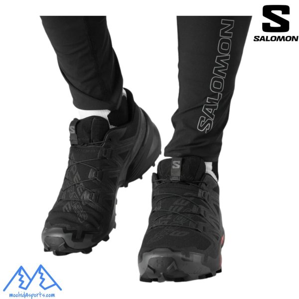 画像7: サロモン トレイルランニング トレラン シューズ ブラック SALOMON SPEEDCROSS 6 WIDE Black / Black / Phantom (7)