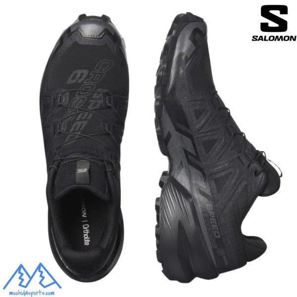 画像4: サロモン トレイルランニング トレラン シューズ ブラック SALOMON SPEEDCROSS 6 WIDE Black / Black / Phantom (4)