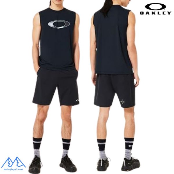 画像4: オークリー タンクトップ ノースリーブ シャツ ブラック 吸汗速乾 接触冷感 UVカット OAKLEY STRIKING TECH COLD NS TEE 7.0 BLACKOUT (4)