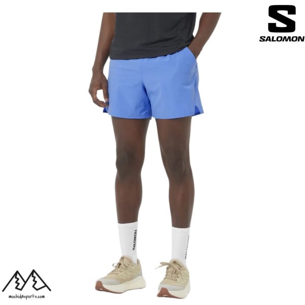 画像4: サロモン ランニングパンツ ランニングショーツ ブルー SALOMON SHKout CORE 5" SHORTS M ULTRAMARINE (4)
