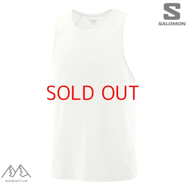 画像1: サロモン ランニングタンクトップ ノースリーブ ホワイト SALOMON SHKout CORE TANK M ICICLE (1)
