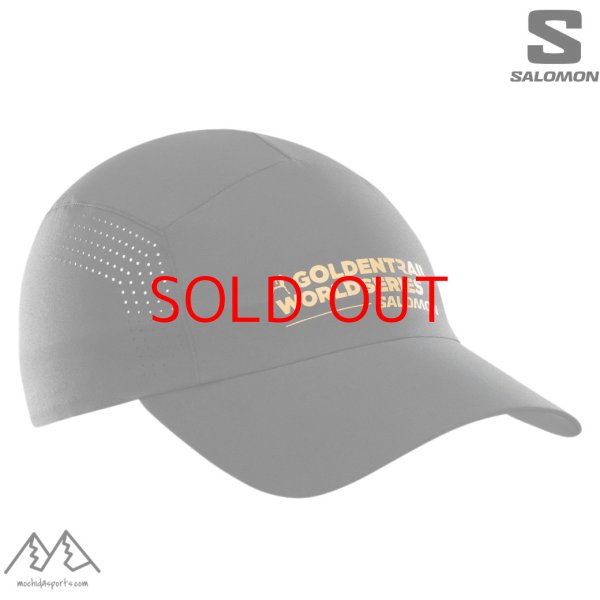 画像1: サロモン ランニング キャップ トレイルランニング ブラック SALOMON SHKout 7 PANELS GOLDEN TRAIL SERIES CAP DEEP BLACK (1)