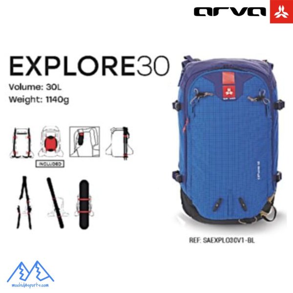 画像1: ご予約商品 アルバ バックパック エクスプローラー 30 ブルー ARVA BACKPACK EXPLORE 30 BLUE EXPLO30V1 (1)