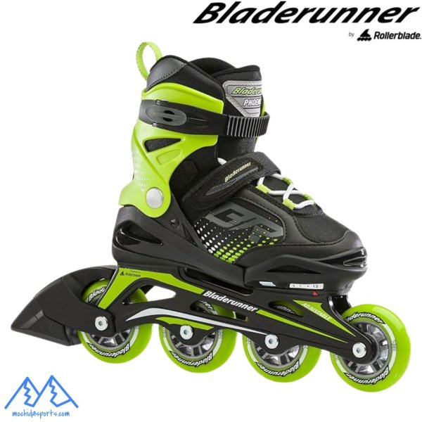 画像1: ローラーブレード ブレードランナー インラインスケート ROLLERBLADE BLADERUNNNER PHOENIX BK/GN スキートレーニング ジュニア キッズ (1)