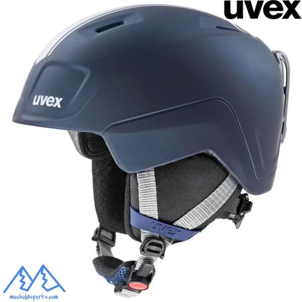 画像1: ウベックス ジュニア スキー ヘルメット レースミッドナイト/シルバーマット ネイビー UVEX HEYYA PRO RACE MIDNIGHT NAVY / SILVER MATT (1)