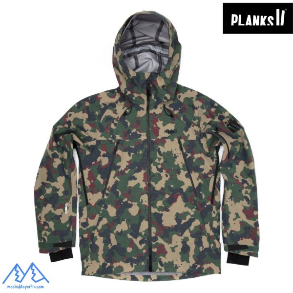 画像2: プランクス イエティ ハンター シェルジャケット ビブパンツ カモ  (中綿無し) PLANKS YETI HUNTER SHELL JACKET ＆ SHELL BIB PANTS AUTUMN CAMO (2)
