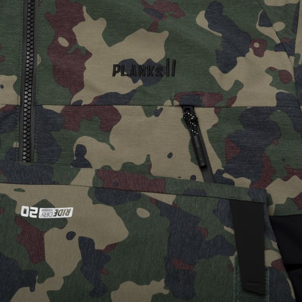 画像5: プランクス イエティ ハンター シェルジャケット ビブパンツ カモ  (中綿無し) PLANKS YETI HUNTER SHELL JACKET ＆ SHELL BIB PANTS AUTUMN CAMO (5)