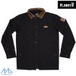 画像1: プランクス スローダウン カラードジャケット ブラック PLANKS THROW-DOWN COLLARED JACKET BLACK (1)