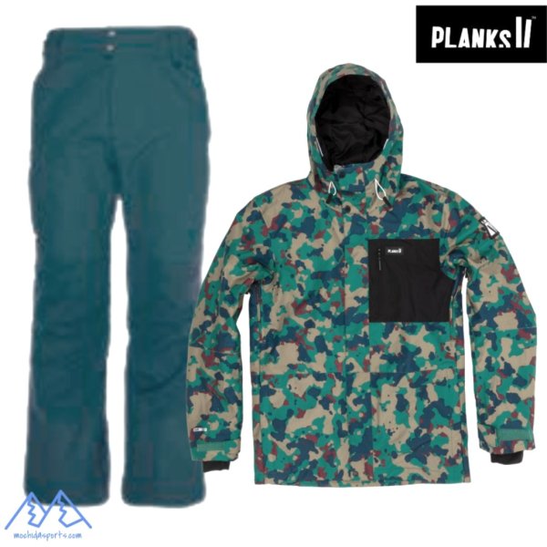 画像1: プランクス フィールグッド インシュレーテッドジャケット パンツ カモ ピーコック PLANKS FEEL GOOD INSULATED JACKET ＆ PANT AUTUMN CAMO PEACOCK (1)