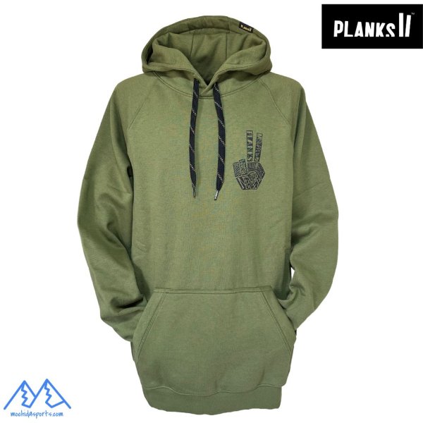 画像1: プランクス ハンドオブシュレッド フーディー スウェットパーカー カーキ PLANKS HAND OF SHRED HOODY ARMY GREEN (1)