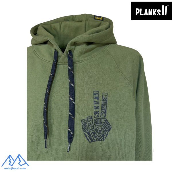 画像3: プランクス ハンドオブシュレッド フーディー スウェットパーカー カーキ PLANKS HAND OF SHRED HOODY ARMY GREEN (3)