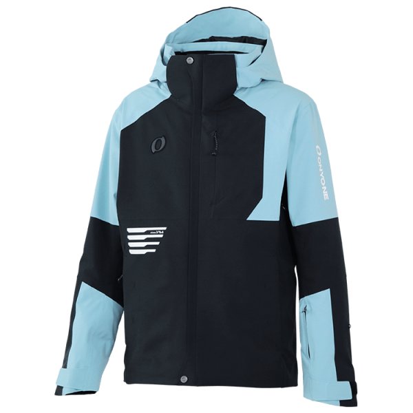 画像1: ご予約商品 オンヨネ デモ チーム スキージャケット ブラック ブルー ONYONE DEMO TEAM OUTER JACKET BLACK×G.BLUE ONJ98400R 009691 (1)