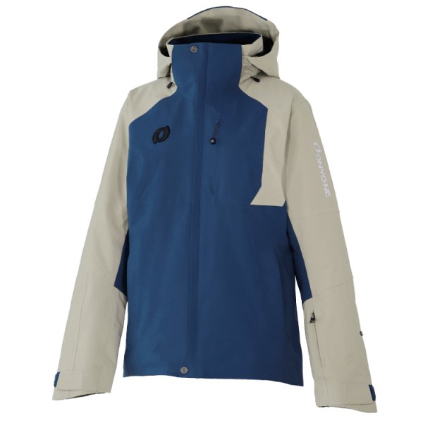 画像1: ご予約商品 オンヨネ レディース デモ チーム スキージャケット ネイビー ベージュ ONYONE LADIES' DEMO TEAM OUTER JACKET NAVY×V.SAND ONJ88420R 688186 (1)