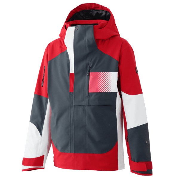 画像1: ご予約商品 オンヨネ デモ スキージャケット チャコール レッド ONYONE DEMO OUTER JACKET CHARCOAL×RED ONJ98042R 008055 (1)
