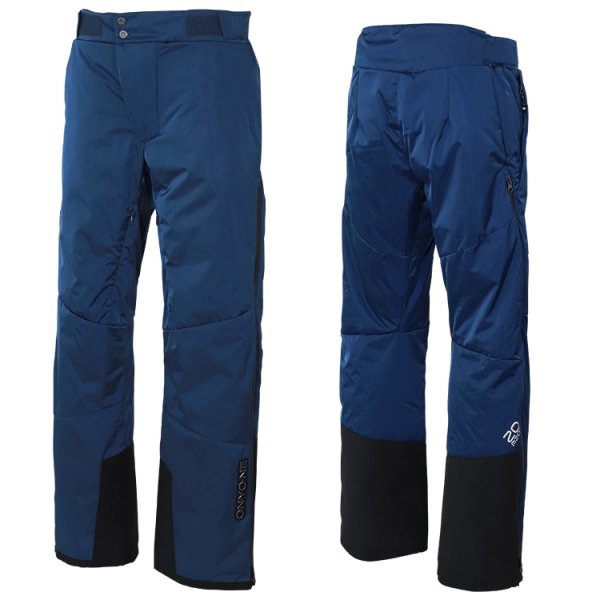 画像3: オンヨネ エッジ パフ スキーウェア Mサイズ ターコイズブルー ネイビー EDGE PUFF OUTER JACKET&PANTS B.TURQUOISE×NAVY ONJ98300 624 / ONP98310 688 (3)