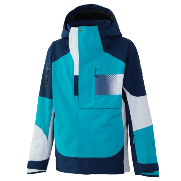 画像2: オンヨネ デモ スキーウェア Oサイズ ターコイズ ネイビー ホワイト ONYONE DEMO OUTER JACKET＆PANTS B.TURQUOISE×NAVY/B.TURQUOISE×WHITE ONJ98042R 624688 ONP98052R 624100 (2)