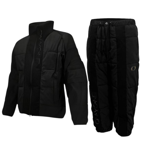 画像1: ご予約商品 オンヨネ 中綿入り ミドルウェア ADデザインモデル ブラック ONYONE STRETCH PUFF MID JK＆PT ver.AD BLACK ONJ98506AD ONP98557AD 009 (1)