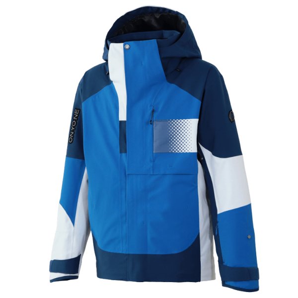 画像2: オンヨネ デモ スキーウェア Lサイズ ブルー ネイビー ホワイト ONYONE DEMO OUTER JACKET＆PANTS BLUE×NAVY/BLUE×WHITE ONJ98042R 713688 ONP98052R 713100 (2)