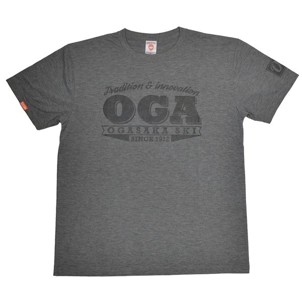 画像1: オガサカ ドライコットン Tシャツ グレー Ｓサイズ OGASAKA TEAM SKI DRY TEE (1)