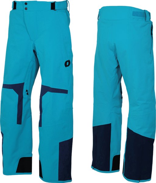 画像3: オンヨネ デモ チーム スキーウェア Lサイズ ターコイズ ネイビー ONYONE DEMO TEAM OUTER JACKET&PANTS B.TURQUOISE×NAVY  (3)