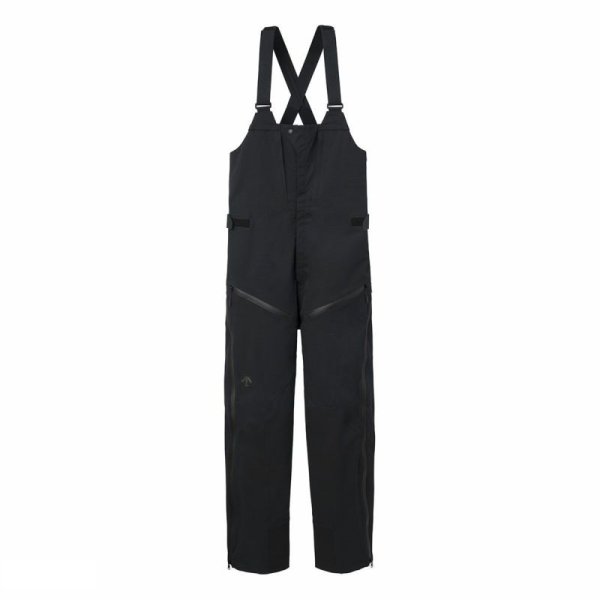 画像1: ご予約商品 デサント スキービブパンツ ジオパンツ ブラック DESCENTE S.I.O INSULATED BIB PANTS (1)