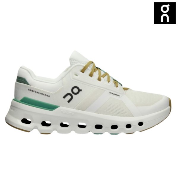 画像1: On Cloudrunner 2 オン クラウドランナー 2  ホワイト グリーン ランニングシューズ レディース White | Green (1)