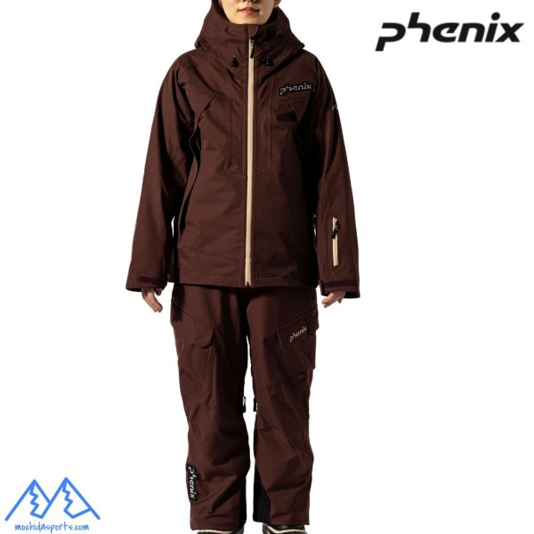 画像1: ご予約商品 フェニックス スキーウエア ビブパンツ バーガンディ PHENIX Cutting Edge 3L Jacket 0 +Shell Bib Pants 0 BURGUNDY (1)