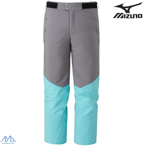 画像3: ミズノ スキーウエア クワイエットシェイドグレー カプリブルー Lサイズ MIZUNO DEMO SOLID SKI PARKA + DEMO SOLID SKI PANTS (3)