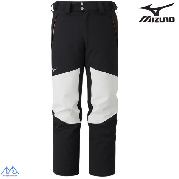 画像4: ミズノ スキーウエア フリー スキージャケット &パンツ ブラック ホワイトストラクチャー Mサイズ MIZUNO FREE SKI PARKA DOUBLE WAEVE  (4)
