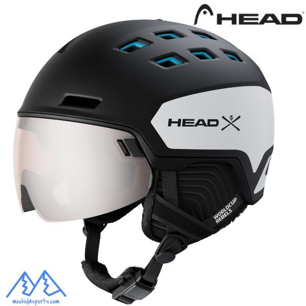 画像1: ヘッド バイザーヘルメット レーダー WCR HEAD RADAR VISOR SKI HELMET WCR ホワイト ブラック ブルー (1)