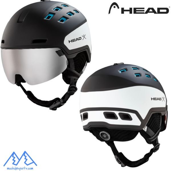 画像2: ヘッド バイザーヘルメット レーダー WCR HEAD RADAR VISOR SKI HELMET WCR ホワイト ブラック ブルー (2)
