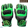 画像1: ご予約商品 松岡手袋 マツオカ 4本指 レーシング スキーグローブ エルゴグリップ ナックルパッド MATSUOKA RACING SKI GLOVE ERGOGRIP ブラック グリーン (1)