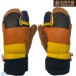 画像1: ご予約商品 松岡手袋 マツオカ 3本指 スキーグローブ エルゴグリップ  3本指 やぎ革 牛革  暖色系 Extream Ride ERGOGRIP MATSUOKA GLOVE WARM ESK-2430P (1)