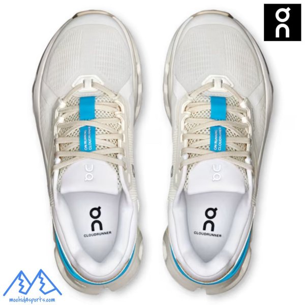 画像4: On Cloudrunner 2 オン クラウドランナー 2  ホワイト ホライゾン ブルー ランニングシューズ レディース White | Horizon (4)
