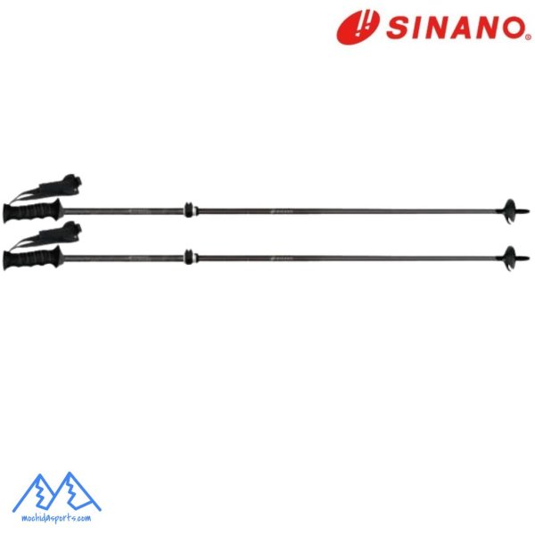 画像2: シナノ ストック サイズ調整式 スキーポール フリーファスト アルファ ブラック フリーFAST α SINANO FREE FAST  BK 伸縮スキーポール 95-120cm (2)