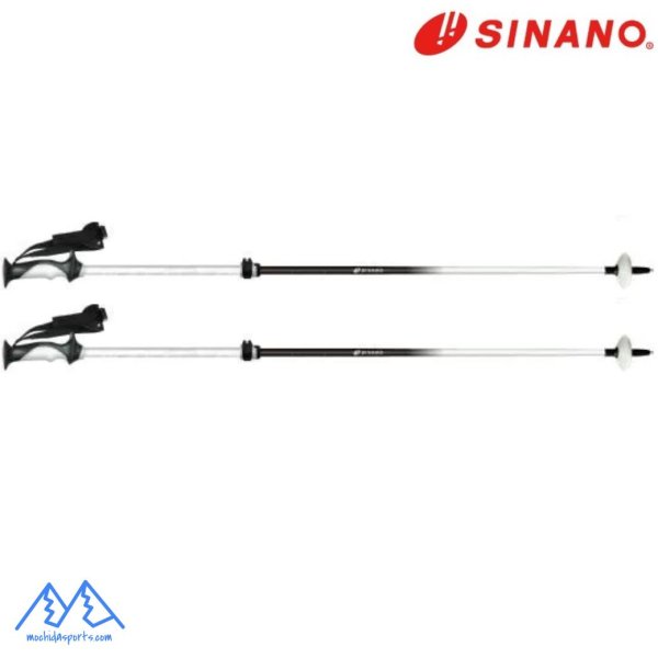 画像2: シナノ ストック サイズ調整式 スキーポール フリーファスト アルファ ホワイト フリーFAST α SINANO FREE FAST  WT 伸縮スキーポール 90-115cm (2)