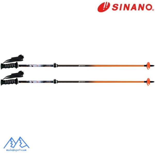 画像2: シナノ ストック サイズ調整式 スキーポール フリーファスト アルファ フリーFAST-α ファーストペンギン SINANO FREE FAST ORG 伸縮スキーポール 95-120cm (2)