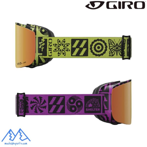画像2: ジロ スキー ゴーグル アクシス グリーン パープル GIRO AXIS GLOW GREEN SHELTER PRO VIVID Ember (2)