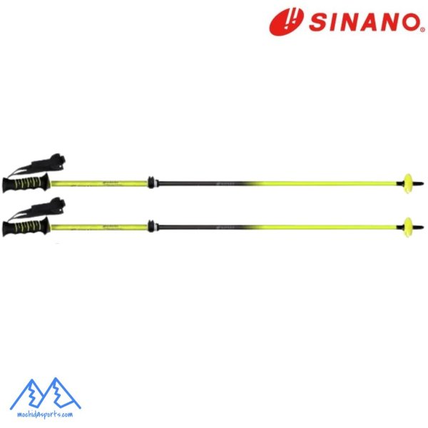 画像2: シナノ ストック サイズ調整式 スキーポール フリーファスト アルファ イエロー フリーFAST α SINANO FREE FAST  YL 伸縮スキーポール 95-120cm (2)