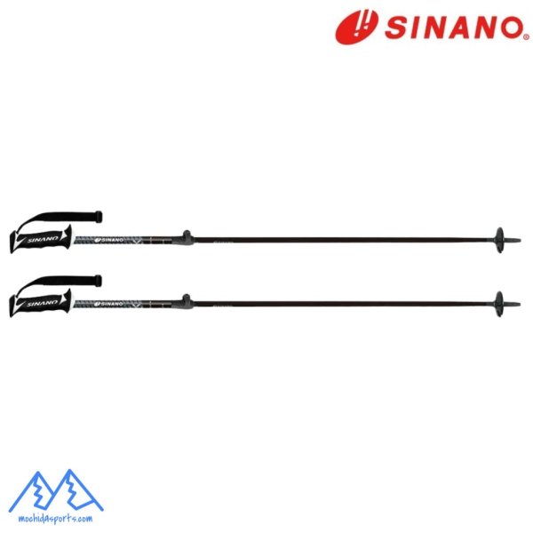 画像2: シナノ ストック サイズ調整式 カーボン アルミ スキーポール フリーX CB ブラック 伸縮スキーポール SINANO FREE-X CB BK 100-123cm (2)