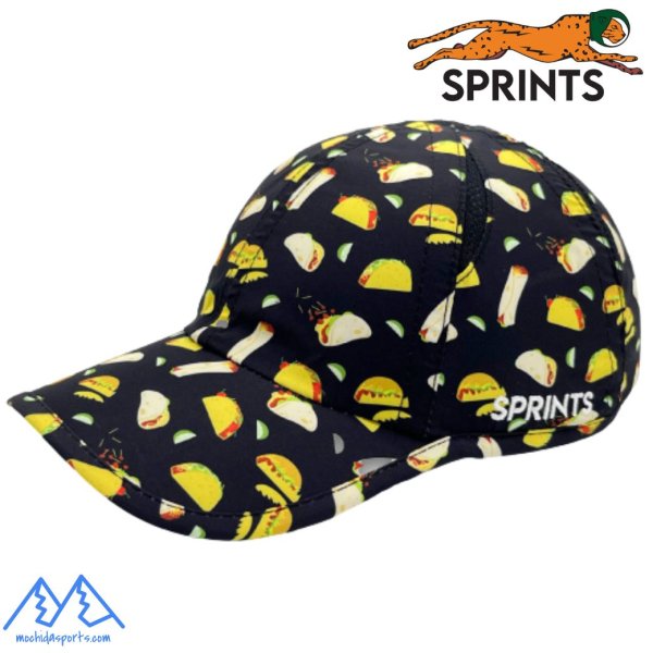 画像1: スプリンツ ランニングキャップ タコス ブラック SPRINTS Mas Taco Loco Burrito Hat (1)