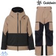 画像1: ゴールドウイン スキーウエア グレイッシュトープ ブラック Goldwin G-AXIS Jacket + G-AXIS Wide Pants GK (1)