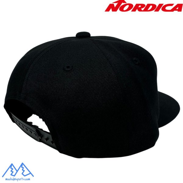 画像3: ノルディカ フラットバイザー キャップ 帽子 ブラック NORDICA CAP (3)