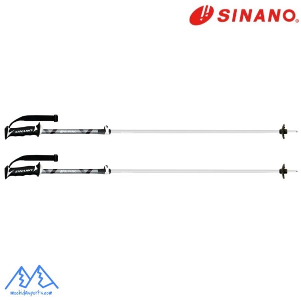 画像2: シナノ ストック サイズ調整式 アルミ スキーポール SINANO FREE-X AL SV フリーX AL シルバー 伸縮スキーポール 100-123cm (2)