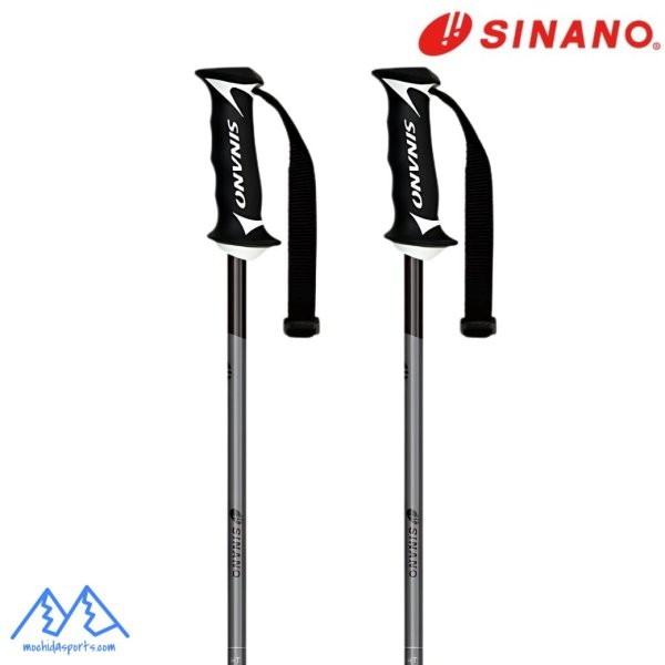 画像1: ご予約商品 シナノ ストック カーボン製 スキーポール SINANO CX-LIGHT BK CX ライト ブラック (1)