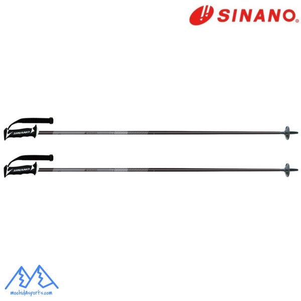 画像2: シナノ ストック カーボン製 スキーポール SINANO CX-LIGHT BK CX ライト ブラック (2)