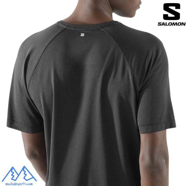画像2: サロモン Tシャツ ショートスリーブ Tシャツ 半袖 ディープブラック SALOMON SHKout CORE TEE DEEP BLACK (2)