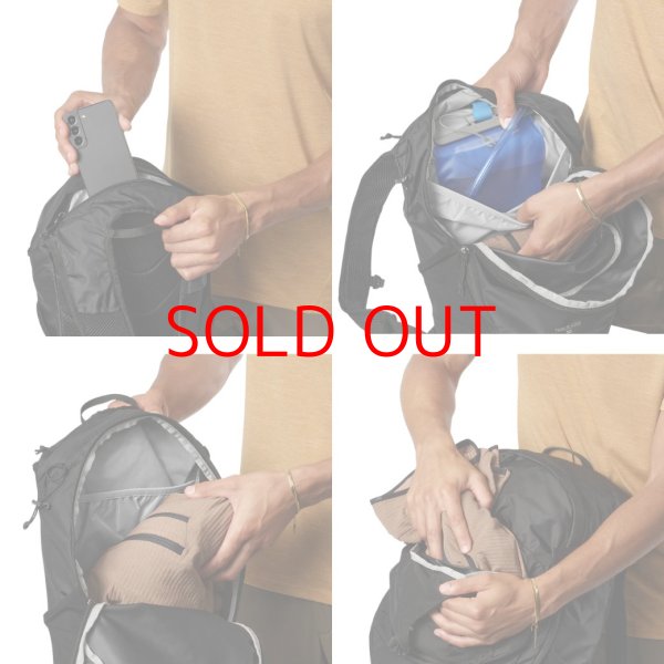 画像4: サロモン バックパック ハイキングバッグ 30L ブラック SALOMON TRAILBLAZER 30 BLACK / ALLOY (4)